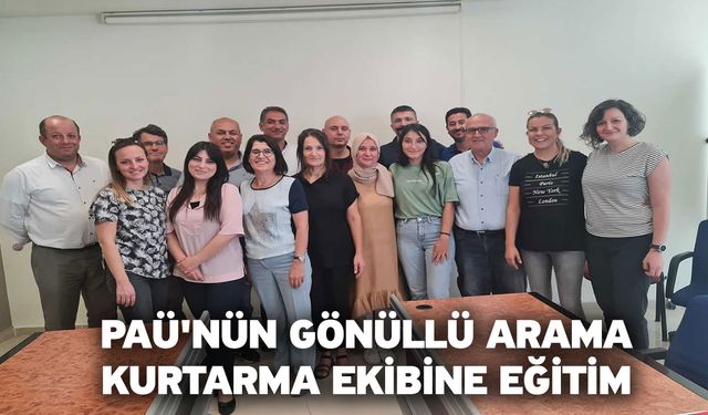 PAÜ'nün Gönüllü Arama Kurtarma Ekibine Eğitim