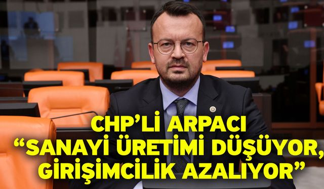 CHP’li Arpacı: Sanayi Üretimi Düşüyor, Girişimcilik Azalıyor