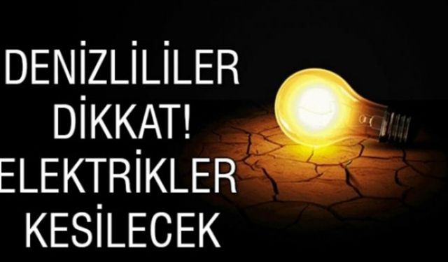 Yarın 5 İlçede Elektrik Olmayacak