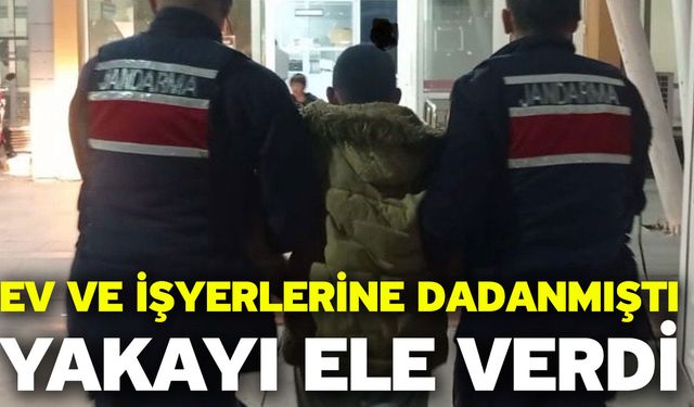 Ev ve işyerlerine dadanmıştı! Yakayı ele verdi