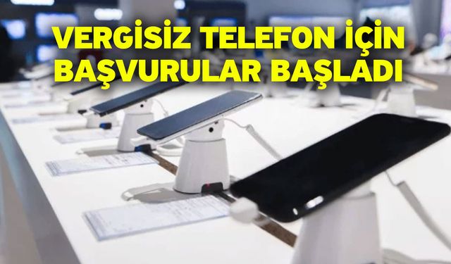 Gençlere vergisiz telefon için başvurular başladı