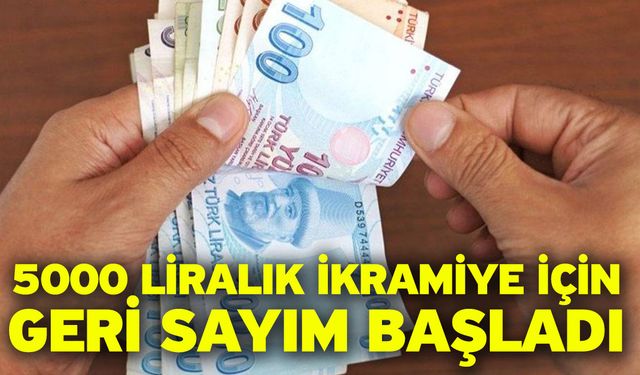 5000 Liralık İkramiye İçin Geri Sayım Başladı