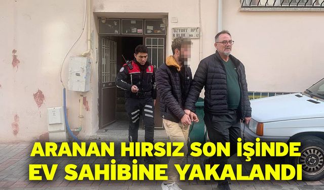 Aranan Hırsız Son İşinde Ev Sahibine Yakalandı