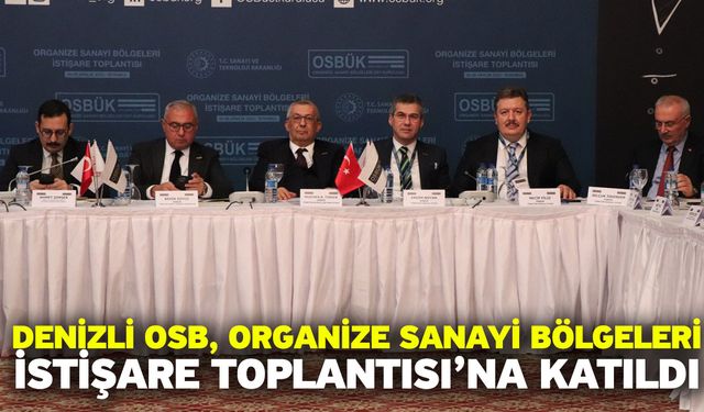 Denizli OSB, Organize Sanayi Bölgeleri İstişare Toplantısı’na Katıldı