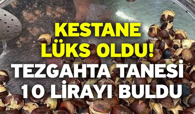 Kestane lüks oldu! Tezgahta tanesi 10 lirayı buldu