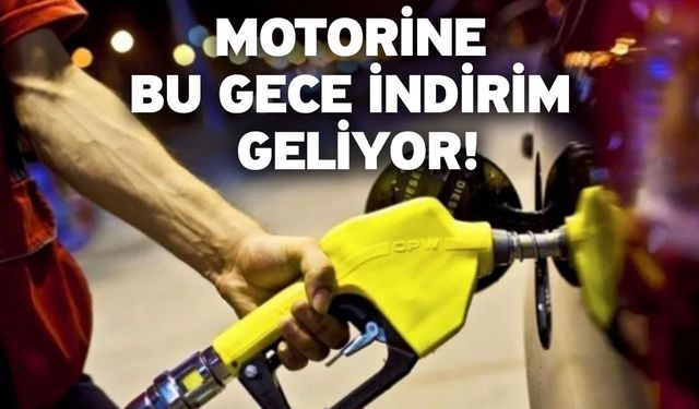 Motorine bu gece indirim geliyor!