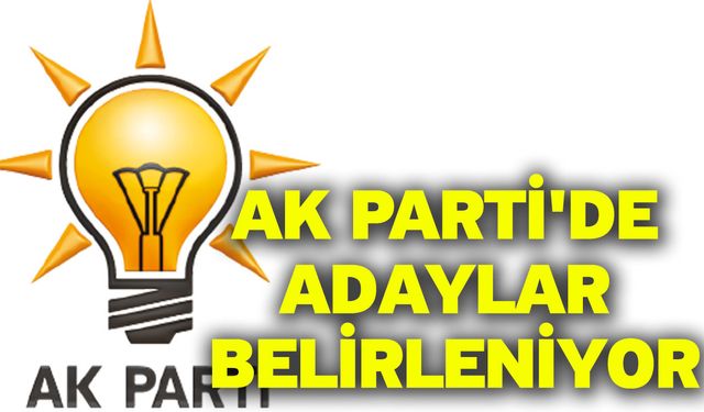 Ak Parti'de Adaylar Belirleniyor