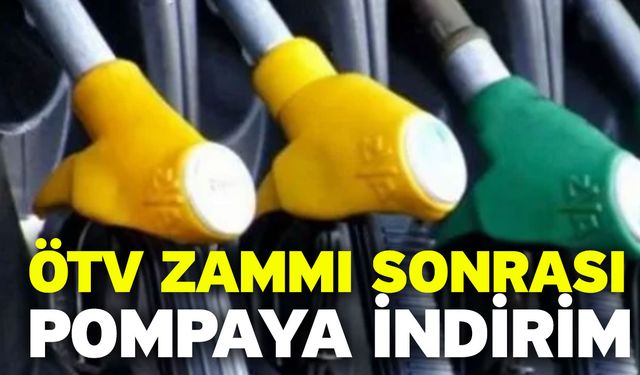 ÖTV Zammı Sonrası Pompaya İndirim