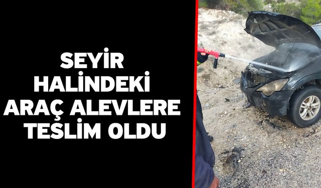 Seyir Halindeki Araç Alevlere Teslim Oldu