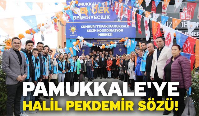 Pamukkale'ye Halil Pekdemir sözü!