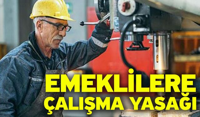 Emeklilere çalışma yasağı