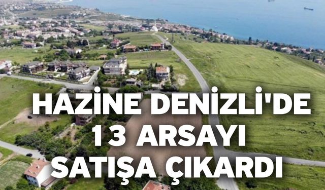 Hazine Denizli'de 13 arsayı satışa çıkardı