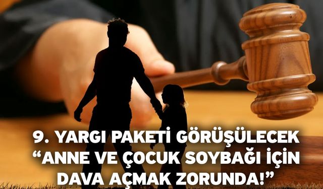 9. Yargı Paketi görüşülecek “Anne ve çocuk soybağı için dava açmak zorunda!”