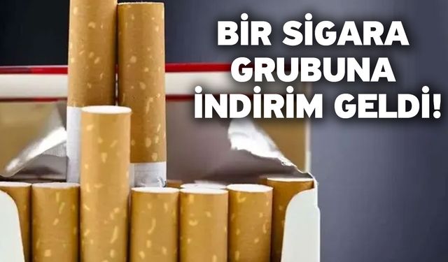 Bir sigara grubuna indirim geldi!