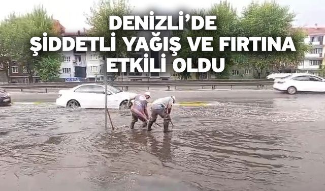 Yağış nedeniyle ulaşımda aksamalar oldu, fırtına ağaçları devirdi