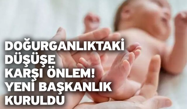 Doğurganlıktaki düşüşe karşı önlem! Yeni başkanlık kuruldu