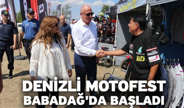 Denizli Motofest Babadağ'da başladı