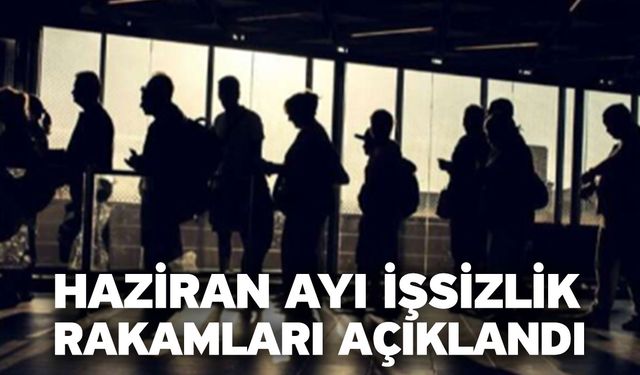 Haziran ayı işsizlik rakamları açıklandı