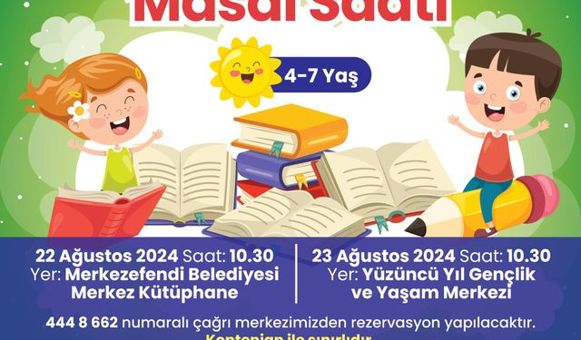 Minikler Masal Saatinde Keyifli Vakit Geçirecek