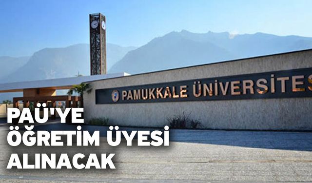 PAÜ'ye Öğretim Üyesi Alınacak