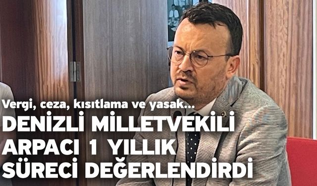 Denizli Milletvekili Arpacı 1 Yıllık Süreci Değerlendirdi