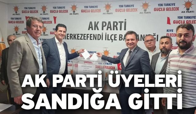 Ak Parti Üyeleri Sandığa Gitti