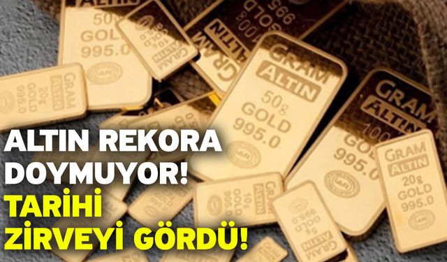 Altın rekora doymuyor! Tarihi zirveyi gördü!