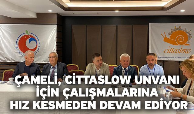 Çameli, Cittaslow Unvanı İçin Çalışmalarına Hız Kesmeden Devam Ediyor