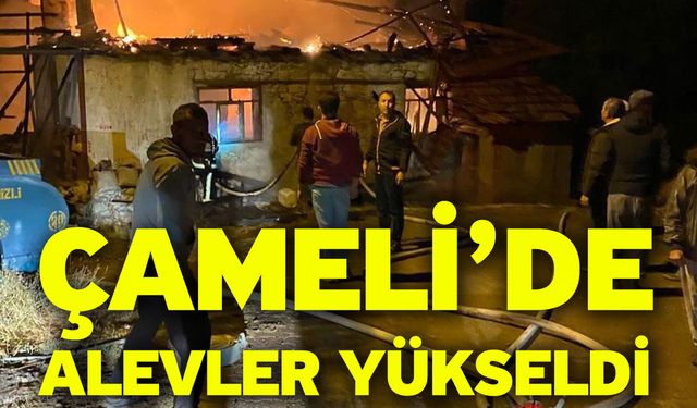 Çameli’de Alevler Yükseldi