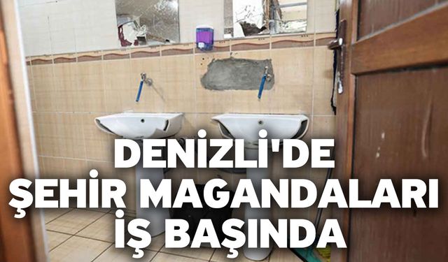 Denizli'de Şehir Magandaları İş Başında