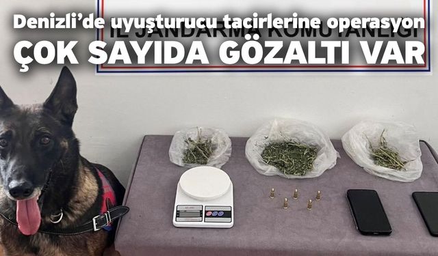 Denizli’de uyuşturucu tacirlerine operasyon