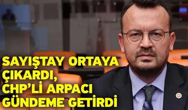 Sayıştay Ortaya Çıkardı, CHP’li Arpacı Gündeme Getirdi