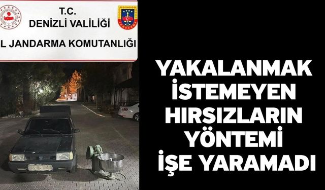 Yakalanmak istemeyen hırsızların yöntemi işe yaramadı