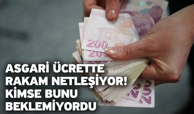 Asgari ücrette rakam netleşiyor! Kimse bunu beklemiyordu