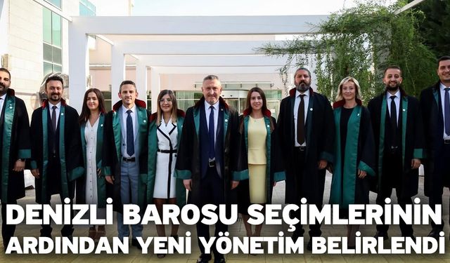 Denizli Barosu Seçimlerinin Ardından Yeni Yönetim Belirlendi