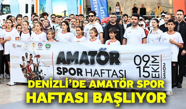 Denizli’de Amatör Spor Haftası başlıyor