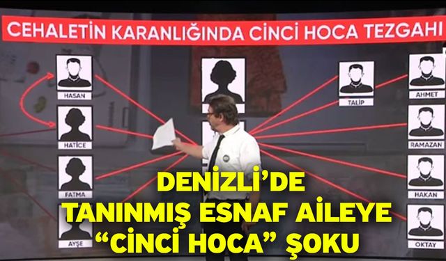 Denizli’de Tanınmış Esnaf Aileye “Cinci Hoca” Şoku