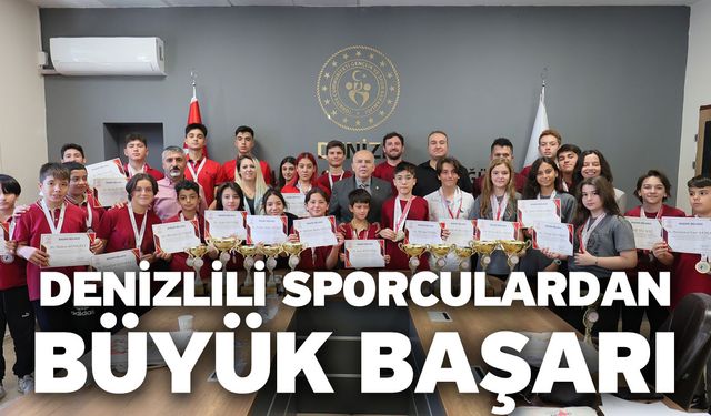 Denizlili sporculardan büyük başarı