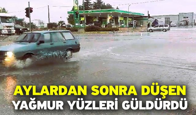 Aylardan Sonra Düşen Yağmur Yüzleri Güldürdü