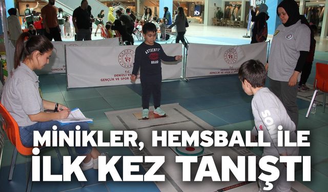 Minikler, hemsball ile ilk kez tanıştı