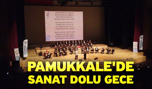 Pamukkale'de sanat dolu gece