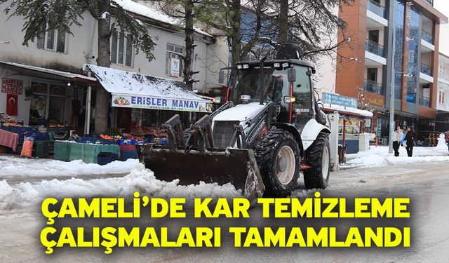 Çameli’de Kar Temizleme Çalışmaları Tamamlandı