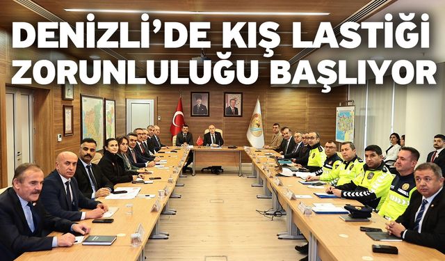 Denizli’de Kış Lastiği Zorunluluğu Başlıyor