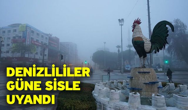 Denizlililer güne sisle uyandı