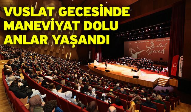 Vuslat Gecesinde maneviyat dolu anlar yaşandı