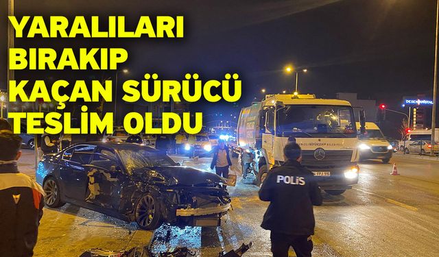 Yaralıları bırakıp kaçan sürücü teslim oldu