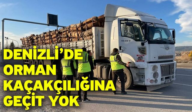 Denizli’de orman kaçakçılığına geçit yok