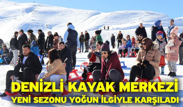 Denizli Kayak Merkezi yeni sezonu yoğun ilgiyle karşıladı