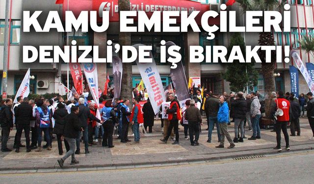 Kamu Emekçileri Denizli’de İş Bıraktı! Geçim Sıkıntısına Karşı Davullu Zurnalı Protesto