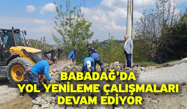 Babadağ’da Yol Yenileme Çalışmaları Devam Ediyor